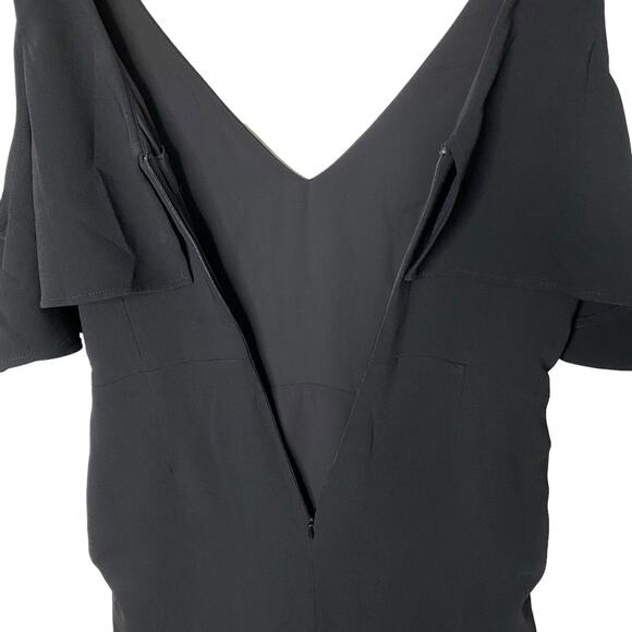 Greylin Selah Cold Shoulder Black Dress with Slit, size Small - Picture 5 of 7